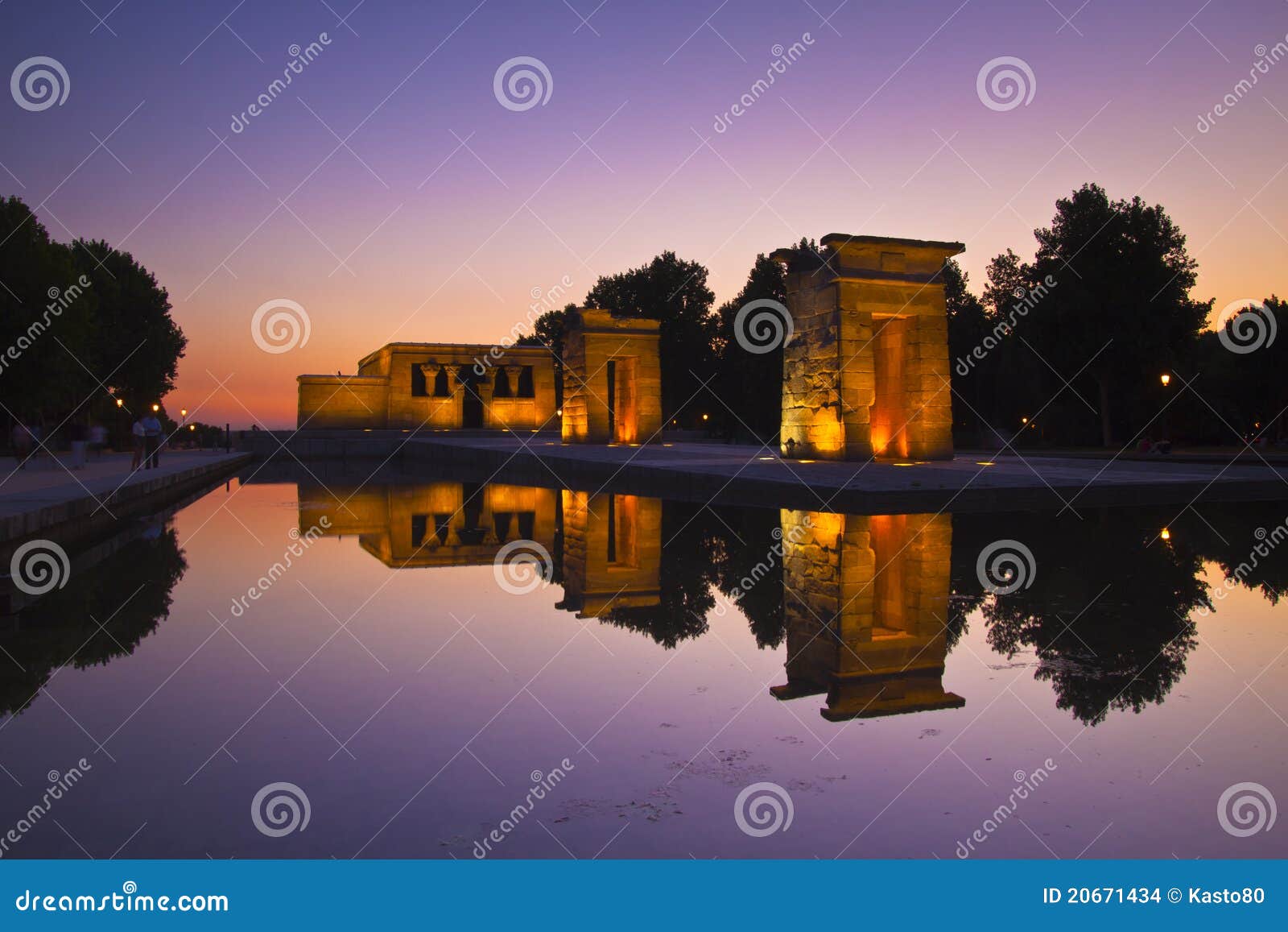 templo de debod in madrid, spain