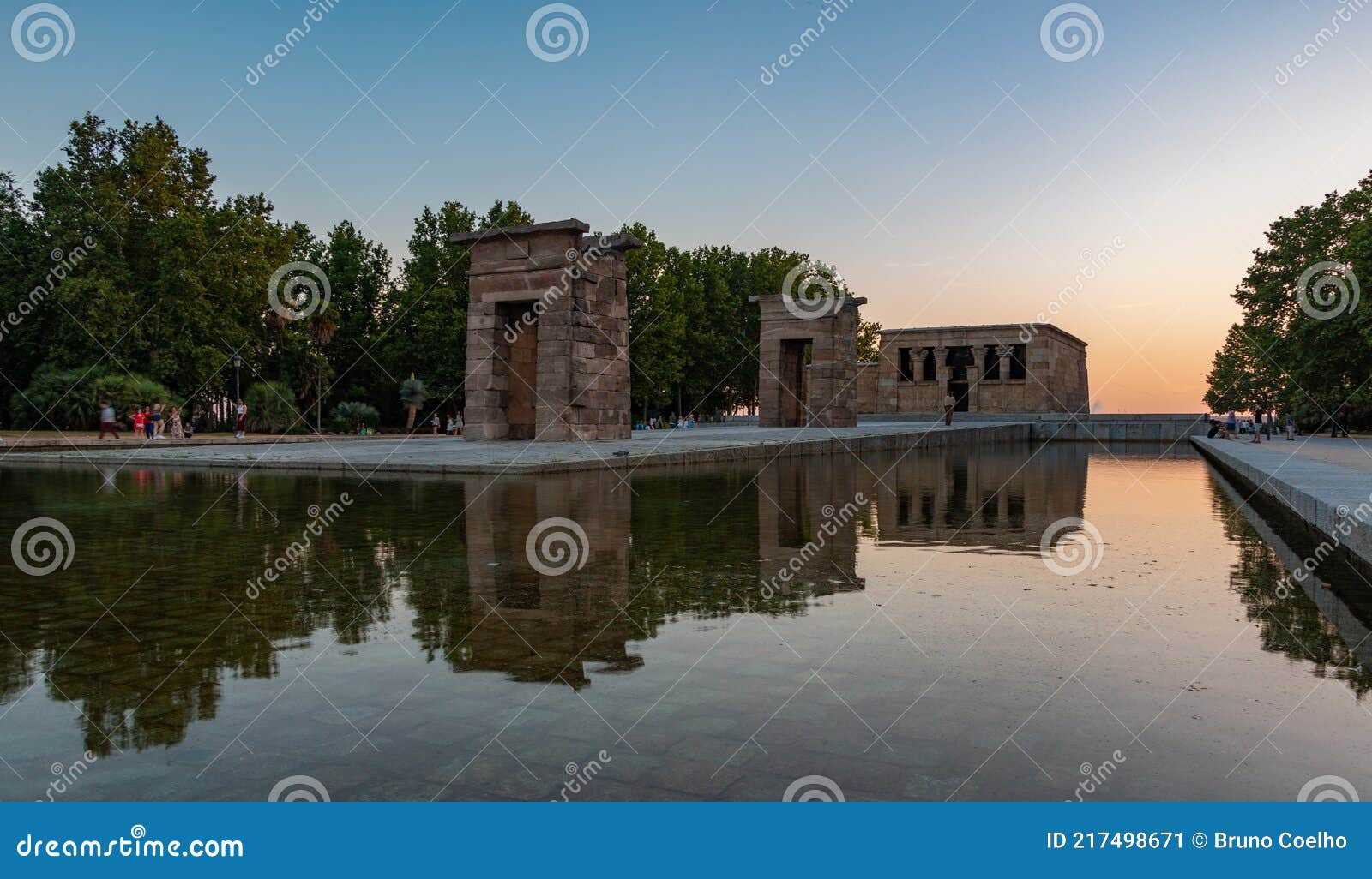 Templo de Debod stock image. Image of tourists, espana 217498671