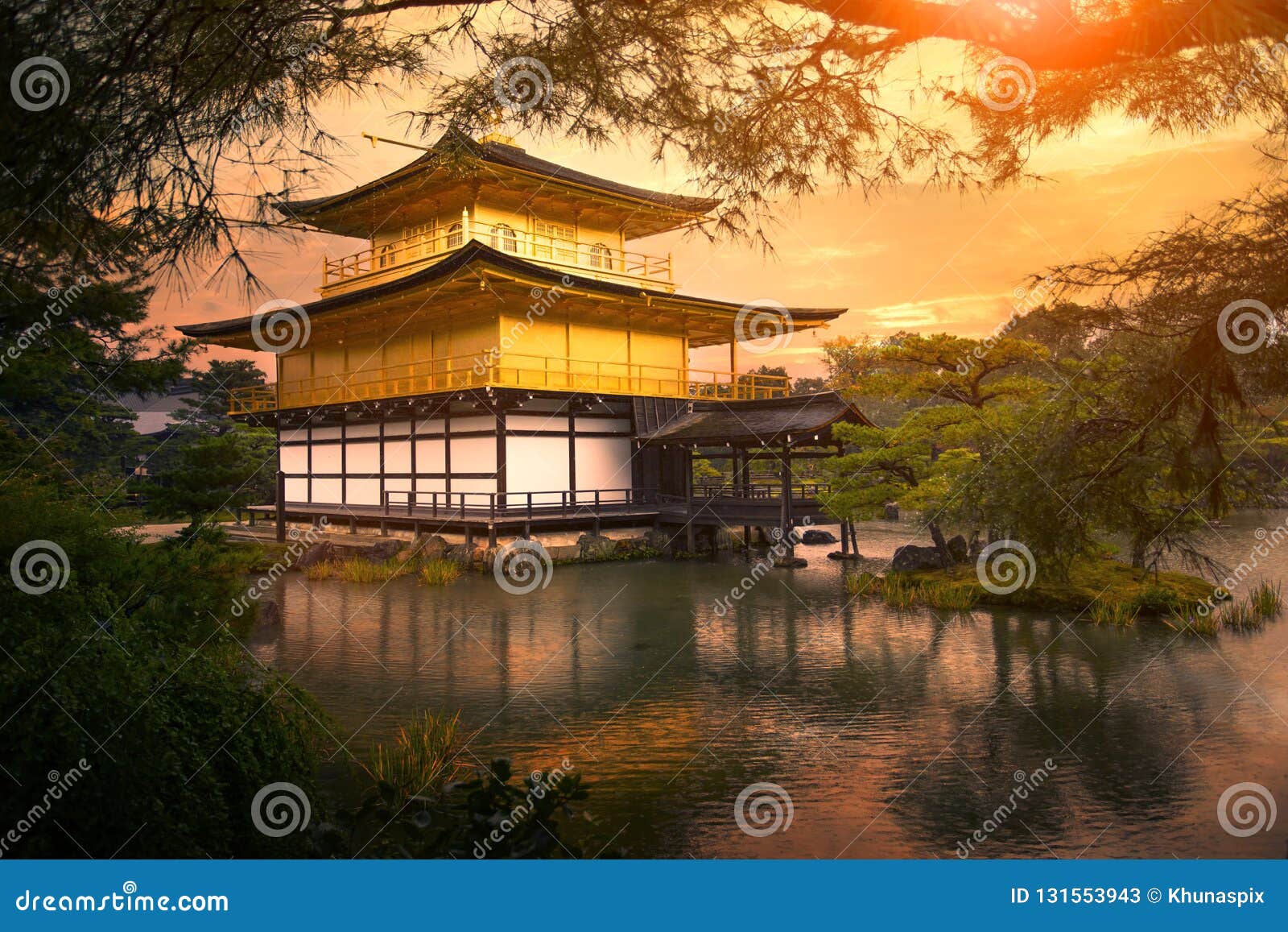 Templo De Kinkaku Ji Templo Do Pavilhao Dourado Kyoto Japao Um Da Maioria De Destino De Viagem Popular Imagem De Stock Imagem De Buddhist Most