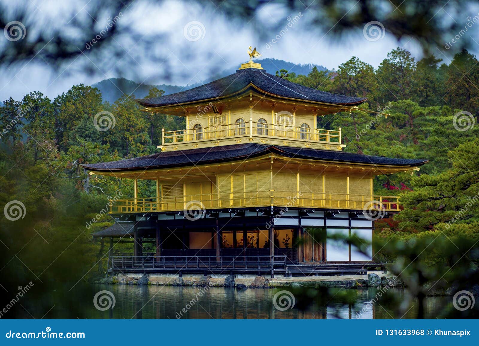 Templo De Kinkaku Ji Templo Do Pavilhao Dourado Kyoto Japao Um Da Maioria De Destino De Viagem Popular Foto De Stock Imagem De Viagem Maioria