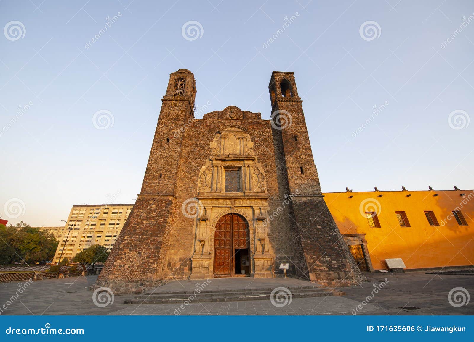 templo de santiago and tlatelolco ruin at mexico city, mexico