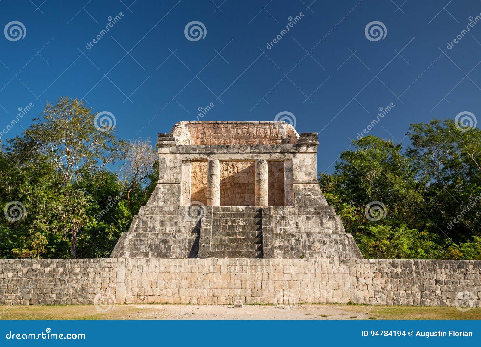 templo del hombre barbado, temple of the bearded man, chichen itza, mexico