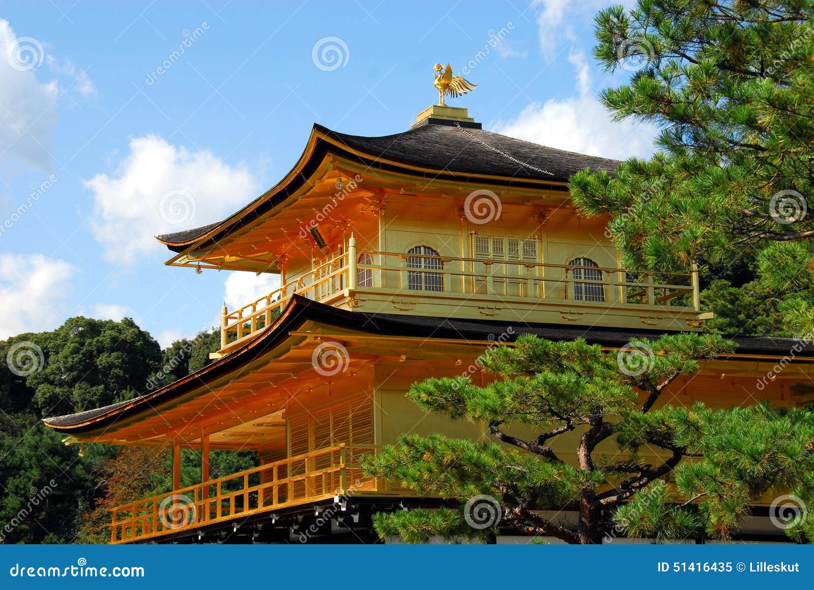 Templo Do Pavilhao Dourado Imagem De Stock Imagem De Pavilhao