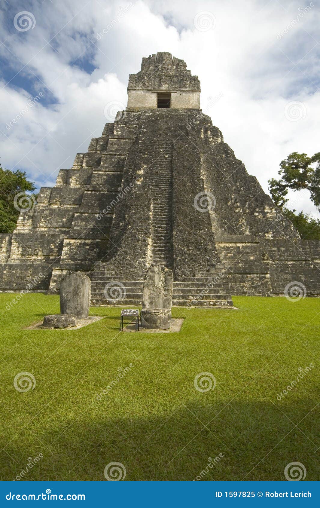 Templo mim tikal. Templo tikal de guatemala do #I do templo do grande jaguar na grande plaza