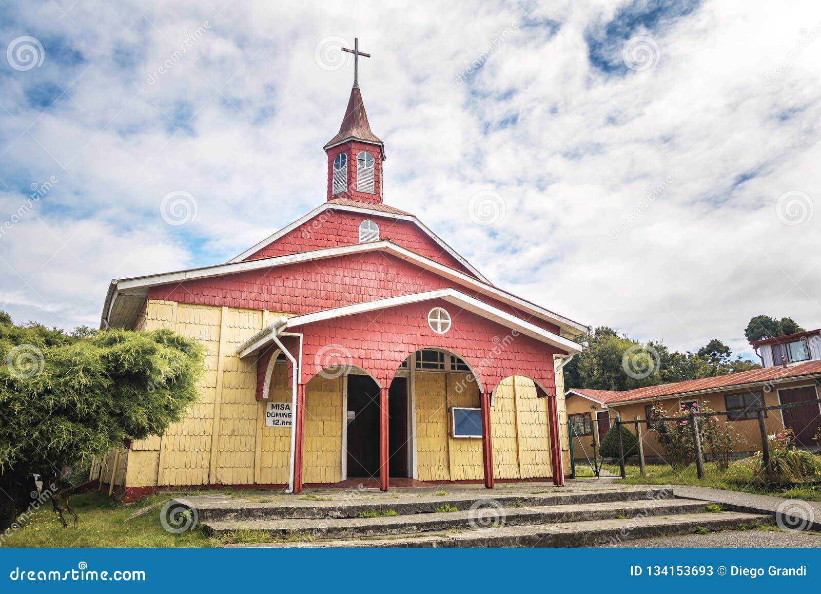 Templo Parroquial San Pio X Church - Ancud, Chiloe Island, Chile Stock  Image - Image of chiloe, archipelago: 134153693