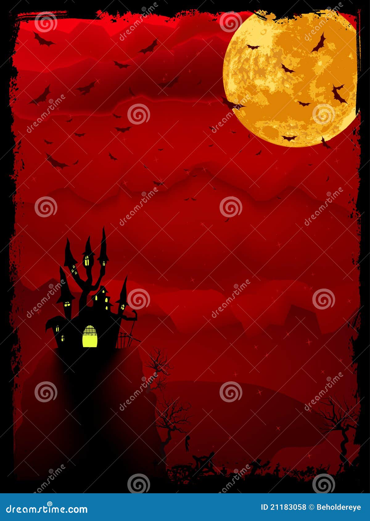 Tempo Di Halloween Spettrale. ENV 8 Illustrazione Vettoriale