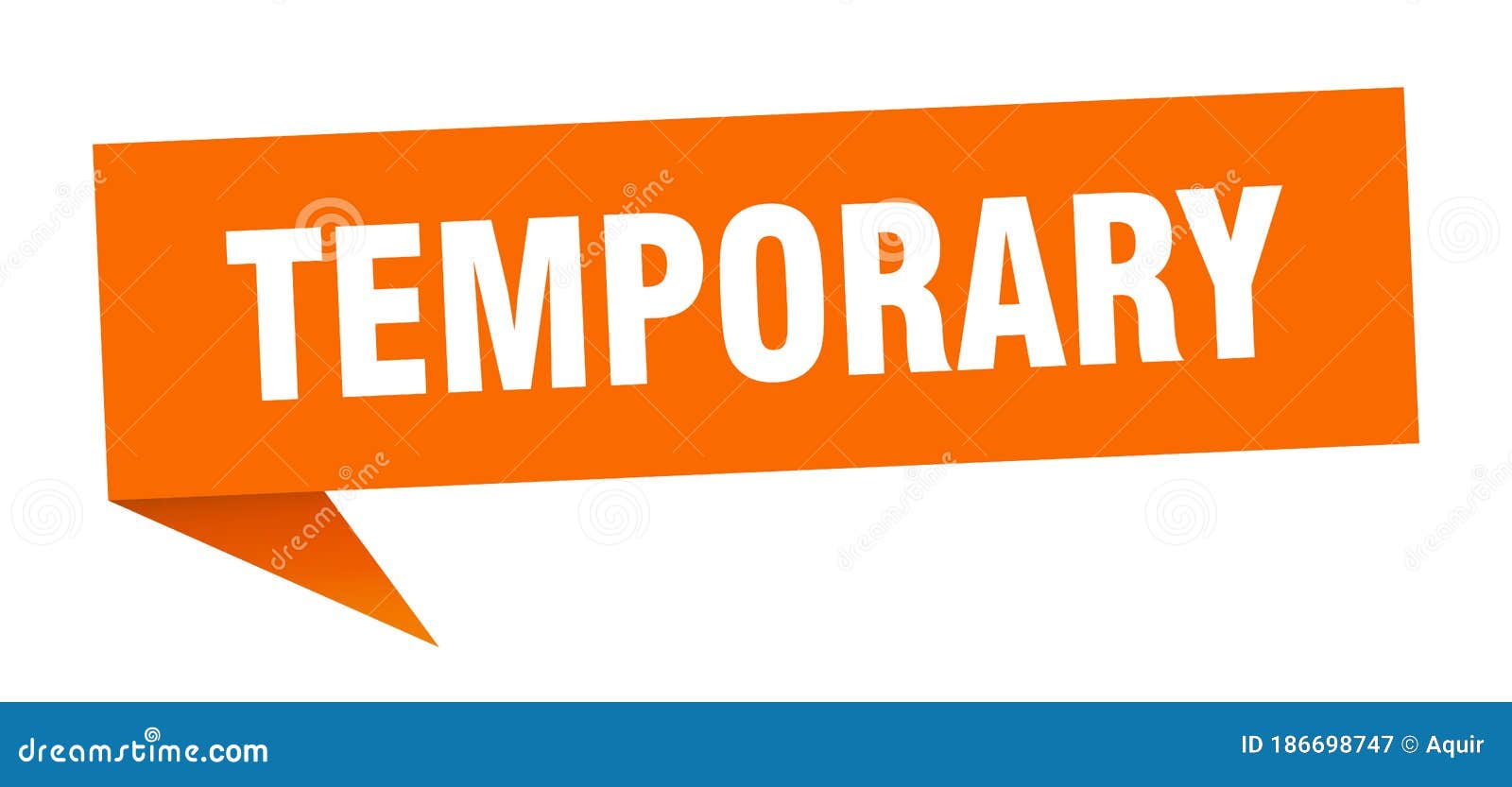 Temporary Banner Temporary Speech Bubble Stock Vector Illustration Temporary Banner Temporary Speech Bubble Stock Vector Illustration