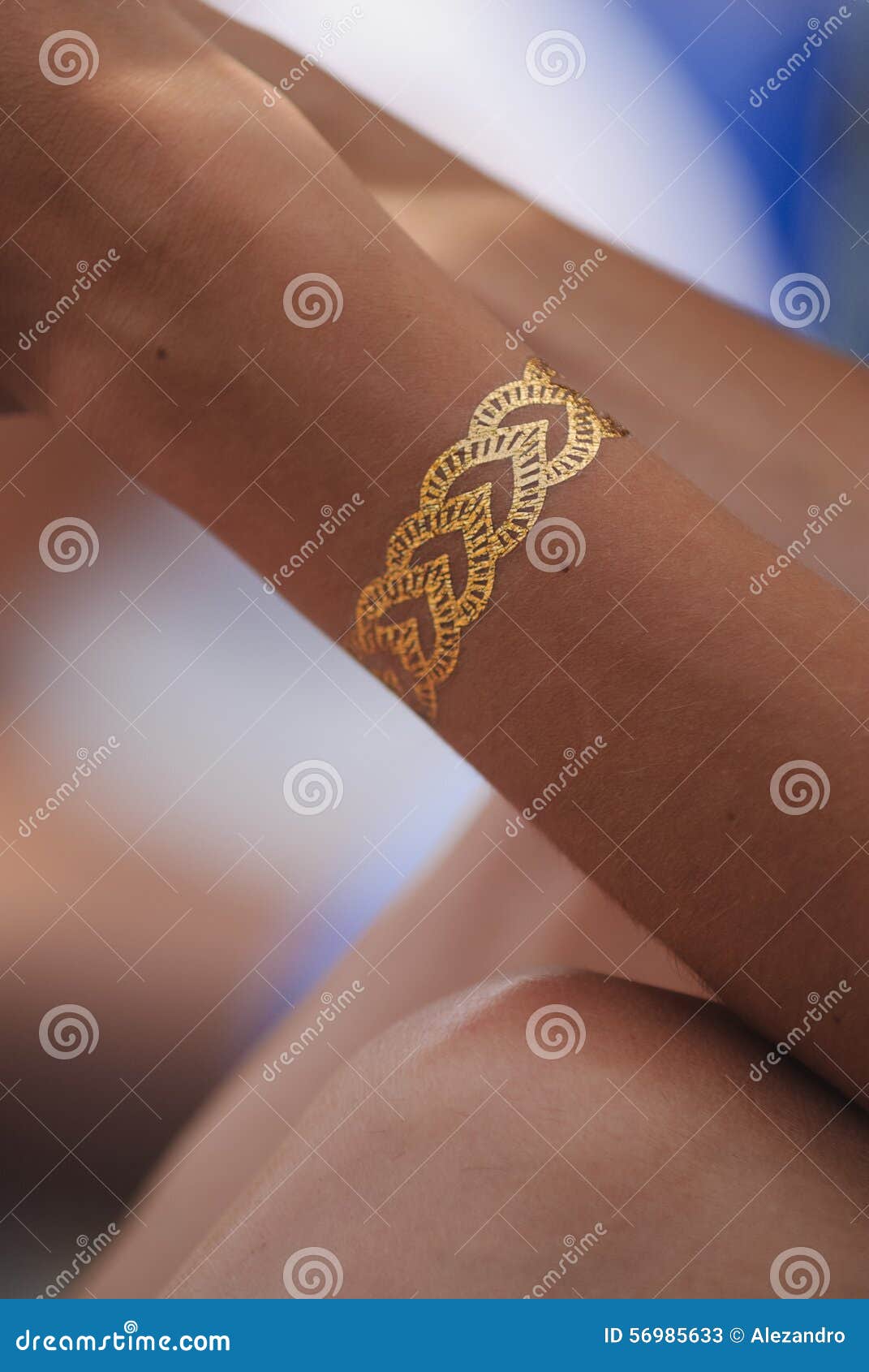 Temporary Flash Tattoo on a Woman S Wrist Stock Image - Image of fashion,  bohemia: 56985633