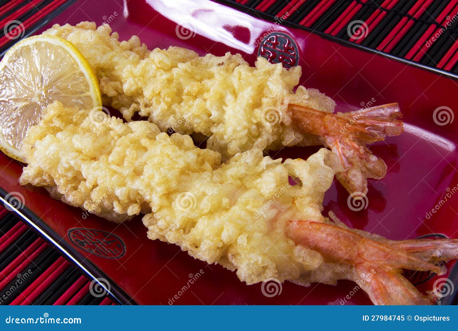 Tempura de crevette image stock. Image du croustillant 27984745