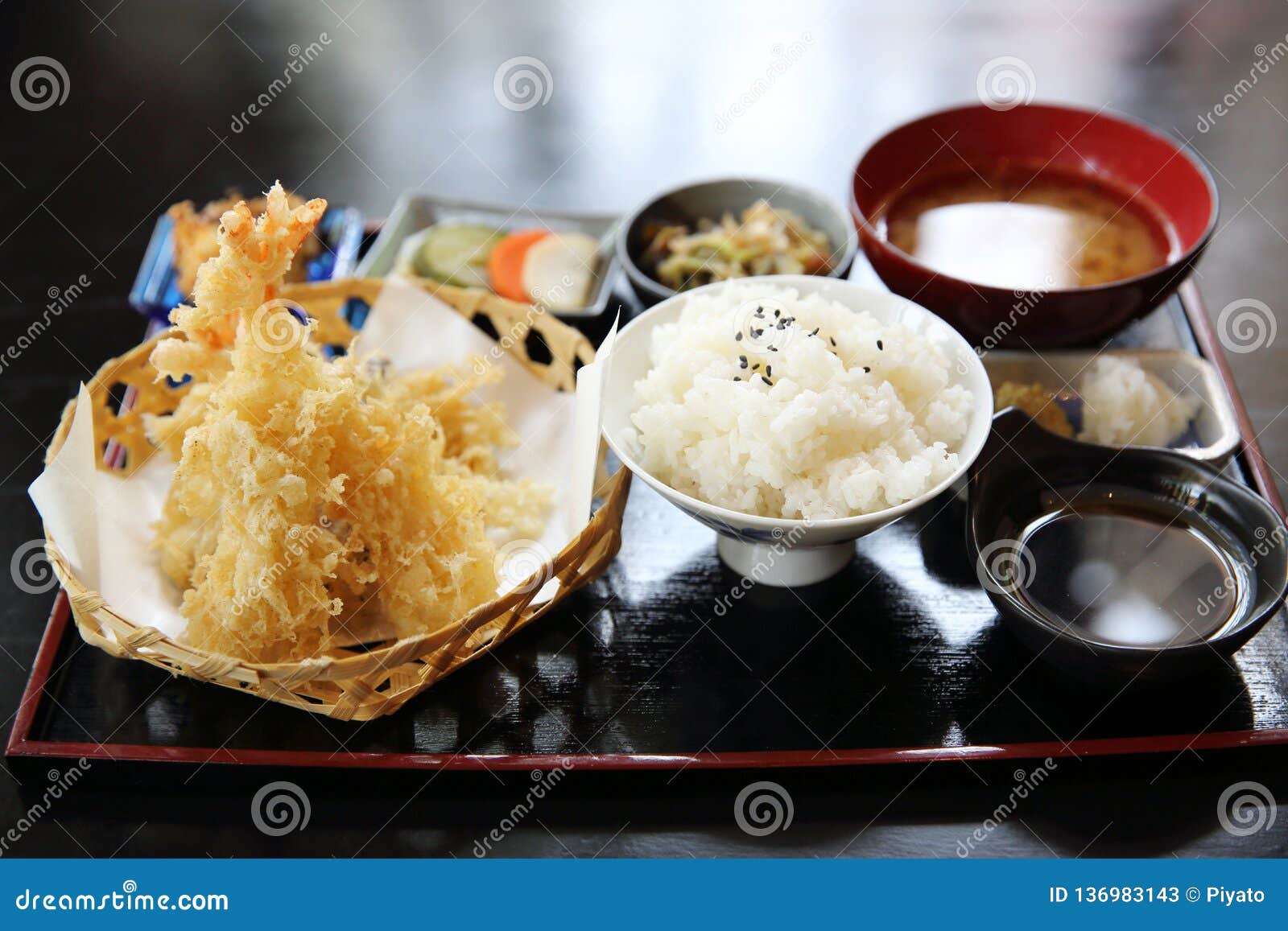 Tempura Fried Shrimp Japanese Style Stock Image - Image of gourmet