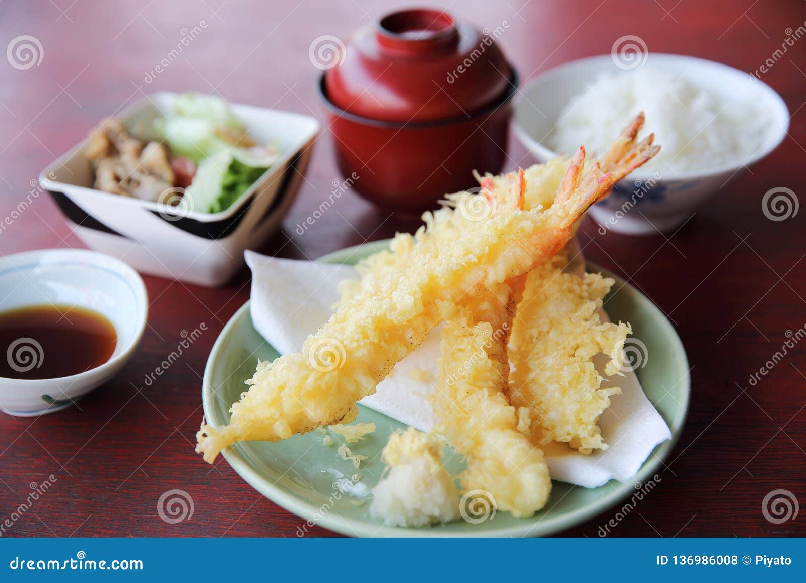 Tempura Fried Shrimp Japanese Style Stock Photo - Image of cuisine