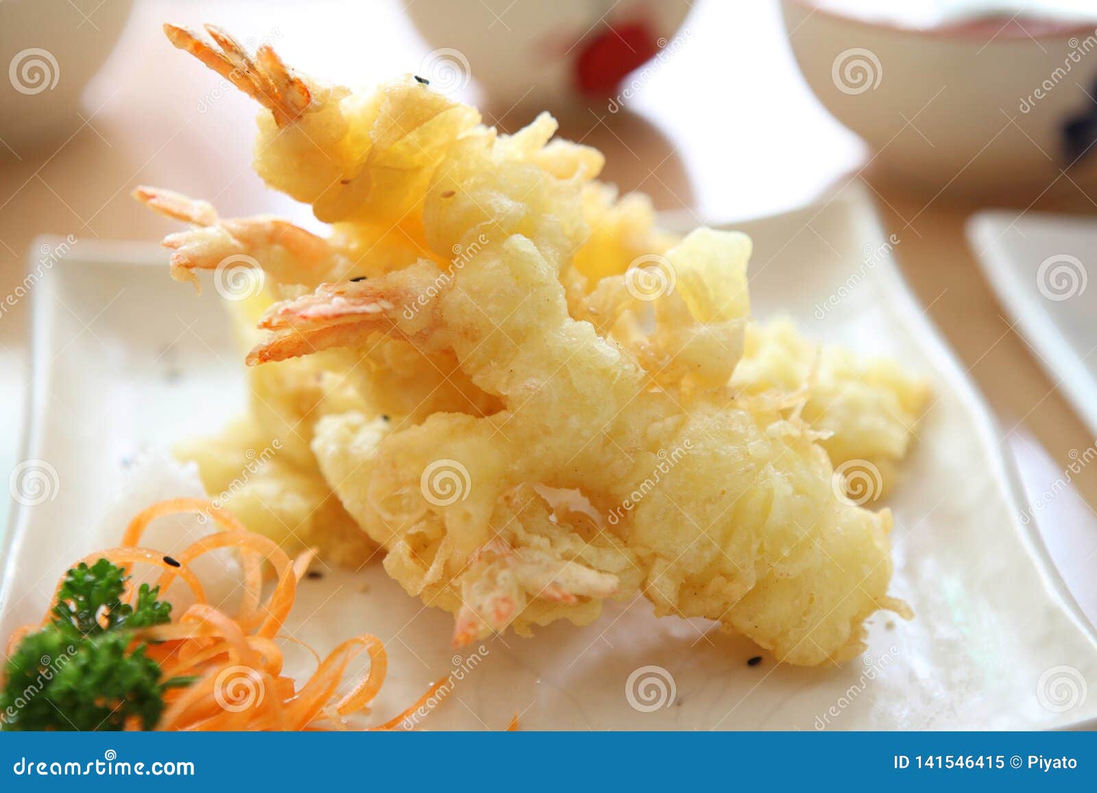 Tempura Fried Shrimp Japanese Style Stock Image Image of cuisine