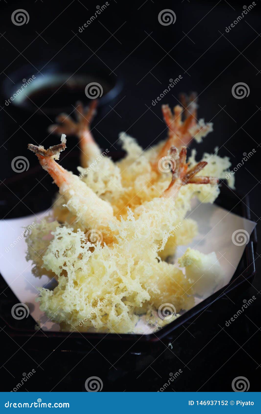 Tempura Fried Shrimp Japanese Style Stock Photo Image of japanese