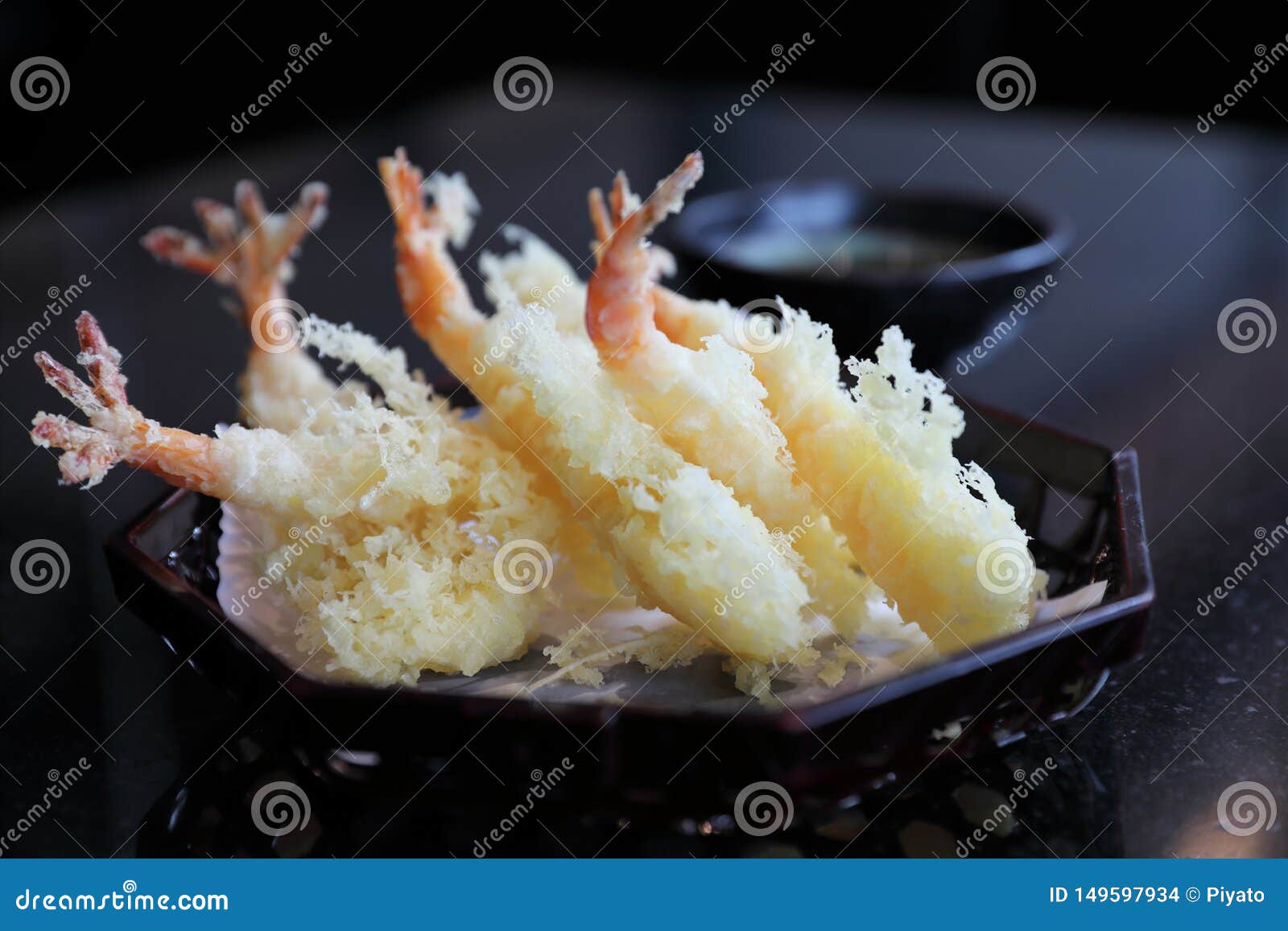 Tempura Fried Shrimp Japanese Style Stock Photo Image of japan