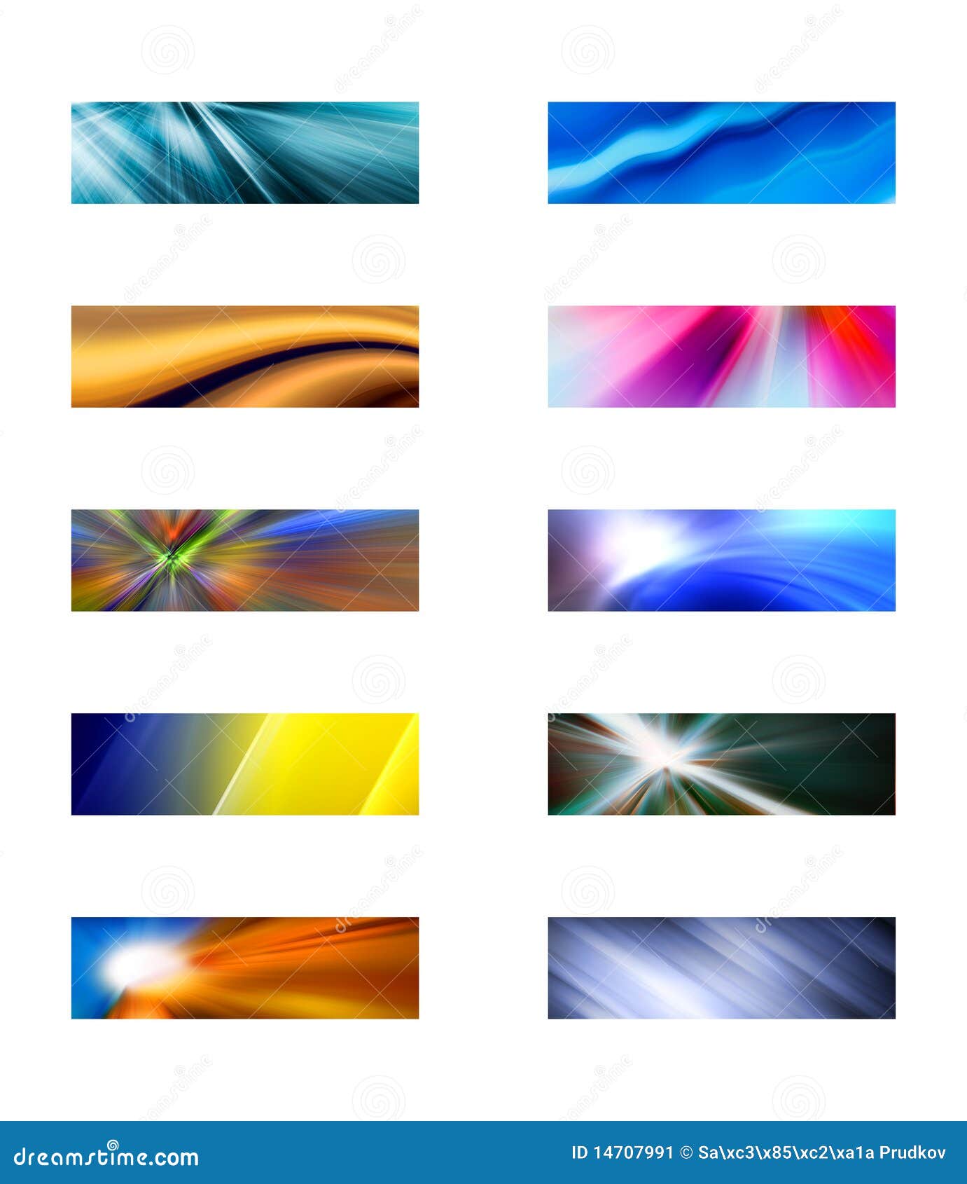 ten abstract rectangular backgrounds