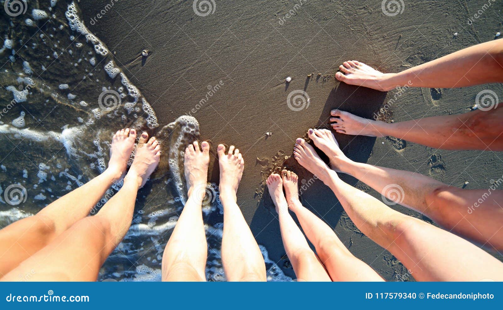 Ten Long Legs of a Family with Five Person Stock Photo - Image of july,  holidays: 117579340