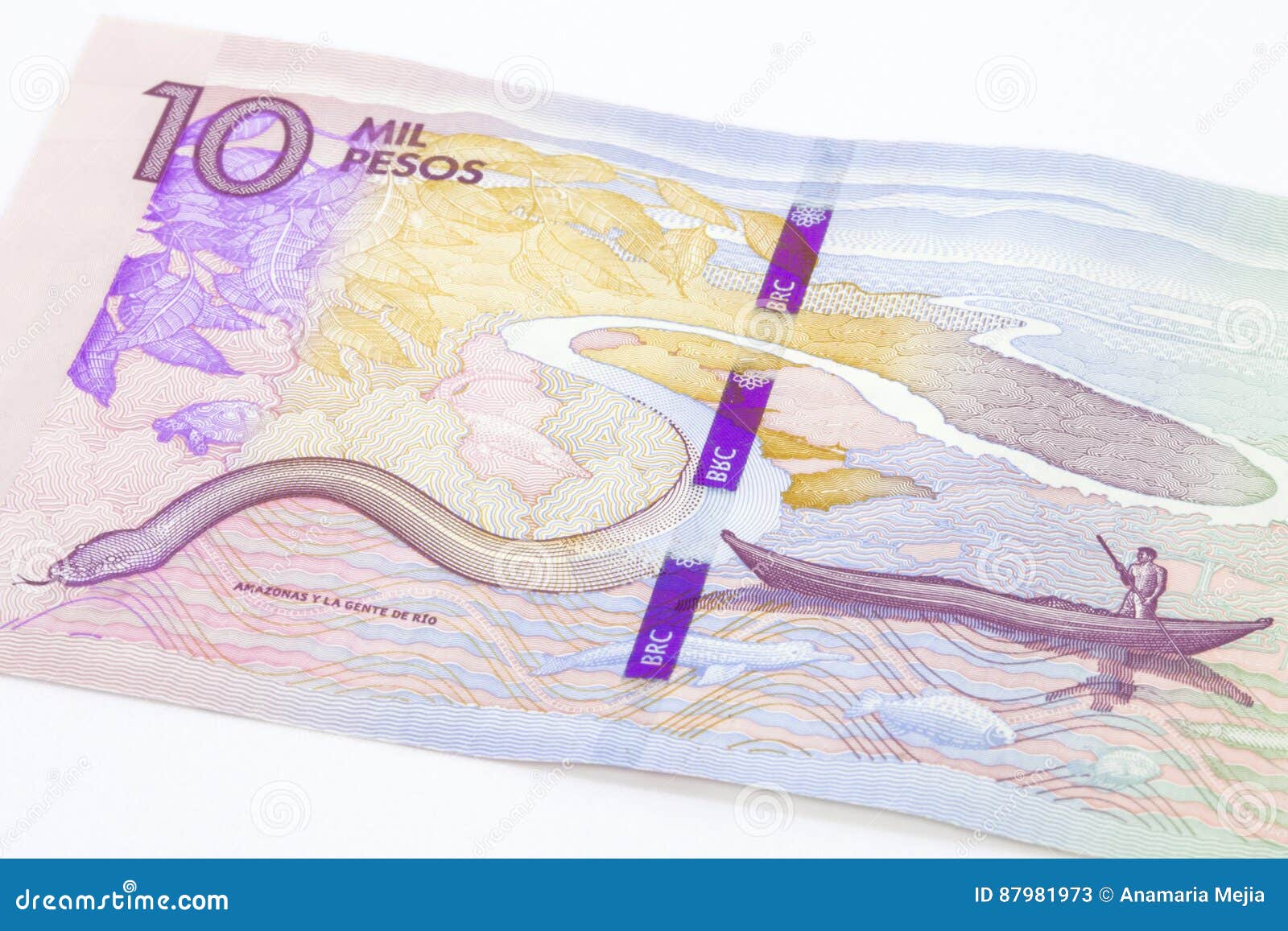 ten thousand colombian pesos bill