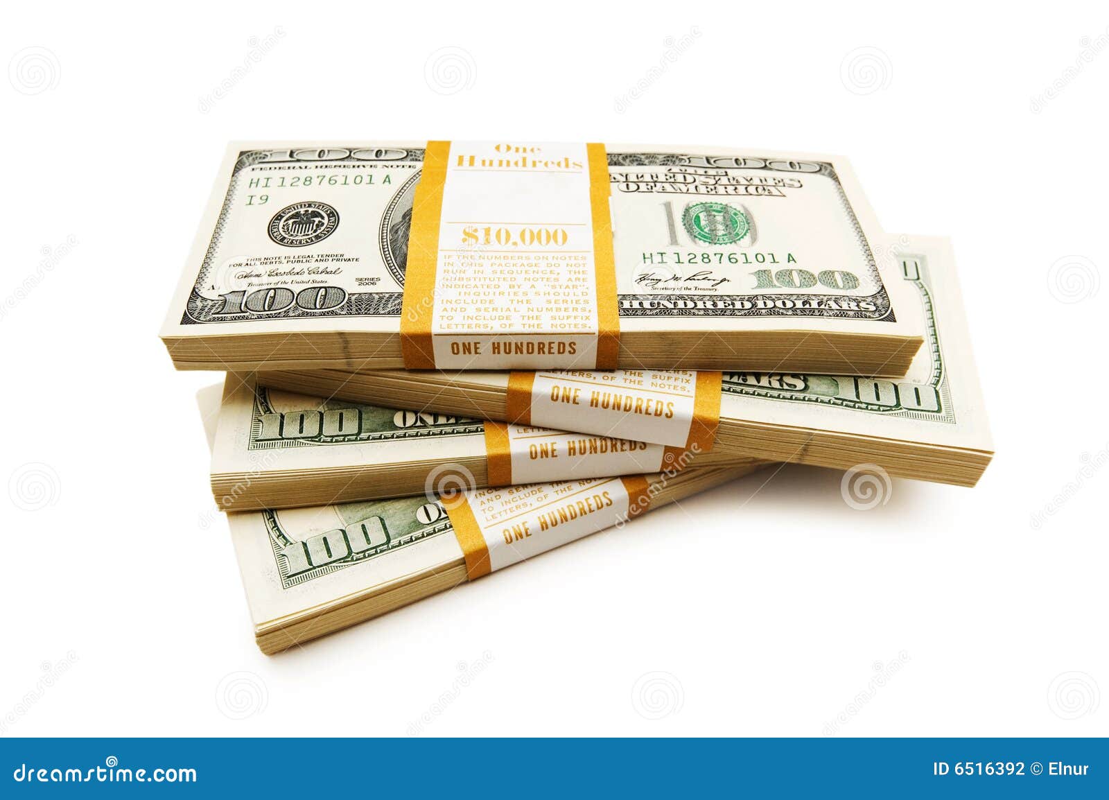 Ten Thousand Dollar Stacks Stock Photography - Image: 6516392