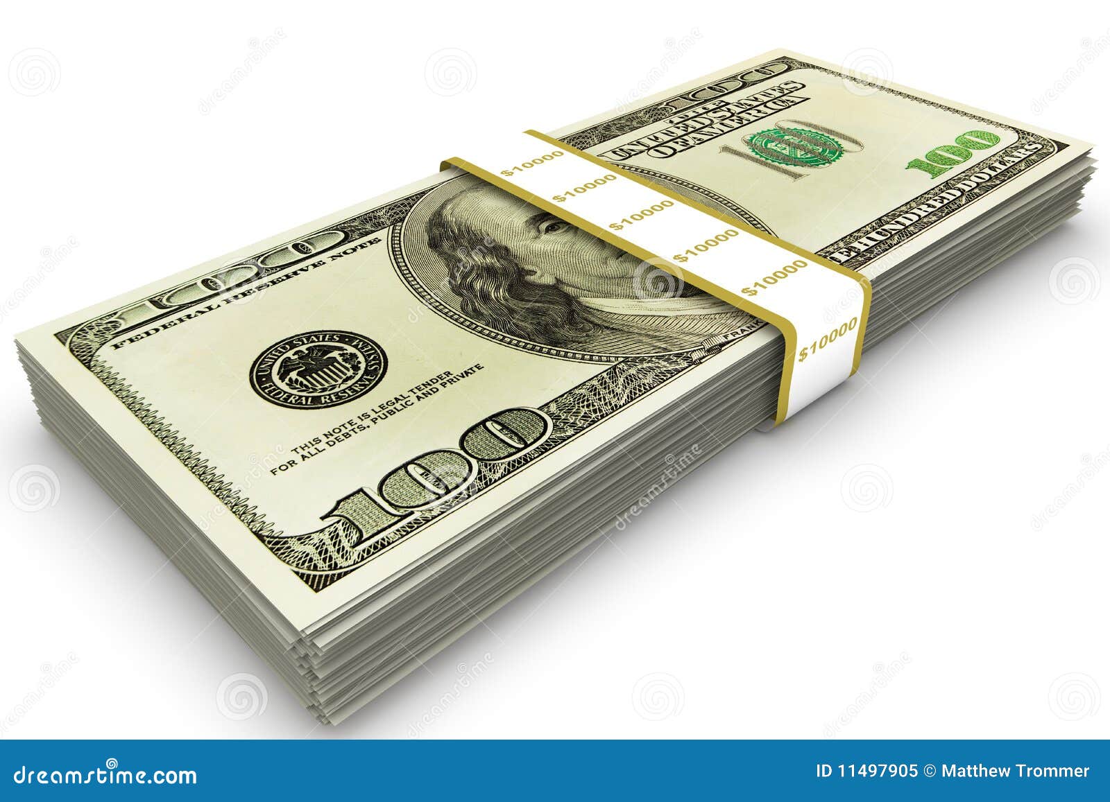 Ten Thousand Dollars Royalty Free Stock Photo - Image: 11497905