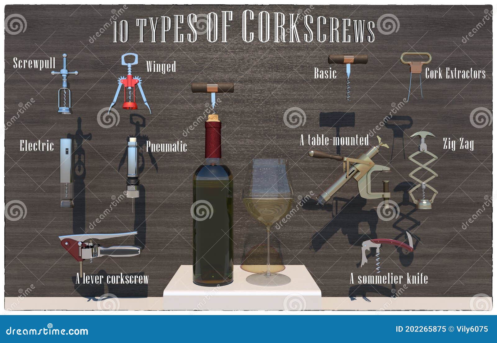 Ten Types of Corkscrews & Wine Bottle Openers Most Commonly Used