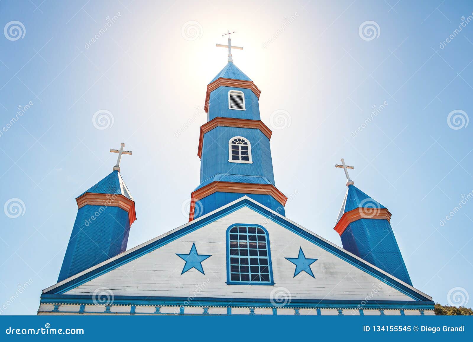 tenaun church - tenaun, chiloe island, chile