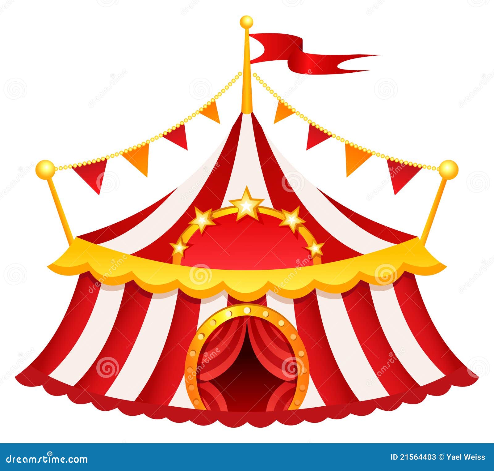 tenda di circo illustrazione vettoriale illustrazione di
