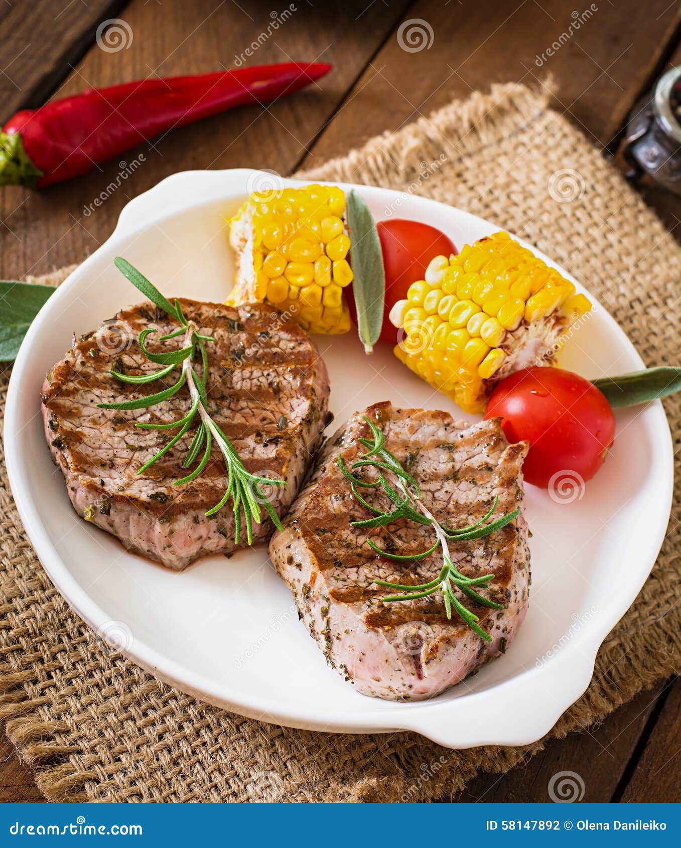 Tender and Juicy Veal Steak Stock Photo Image of juicy, meal 58147892