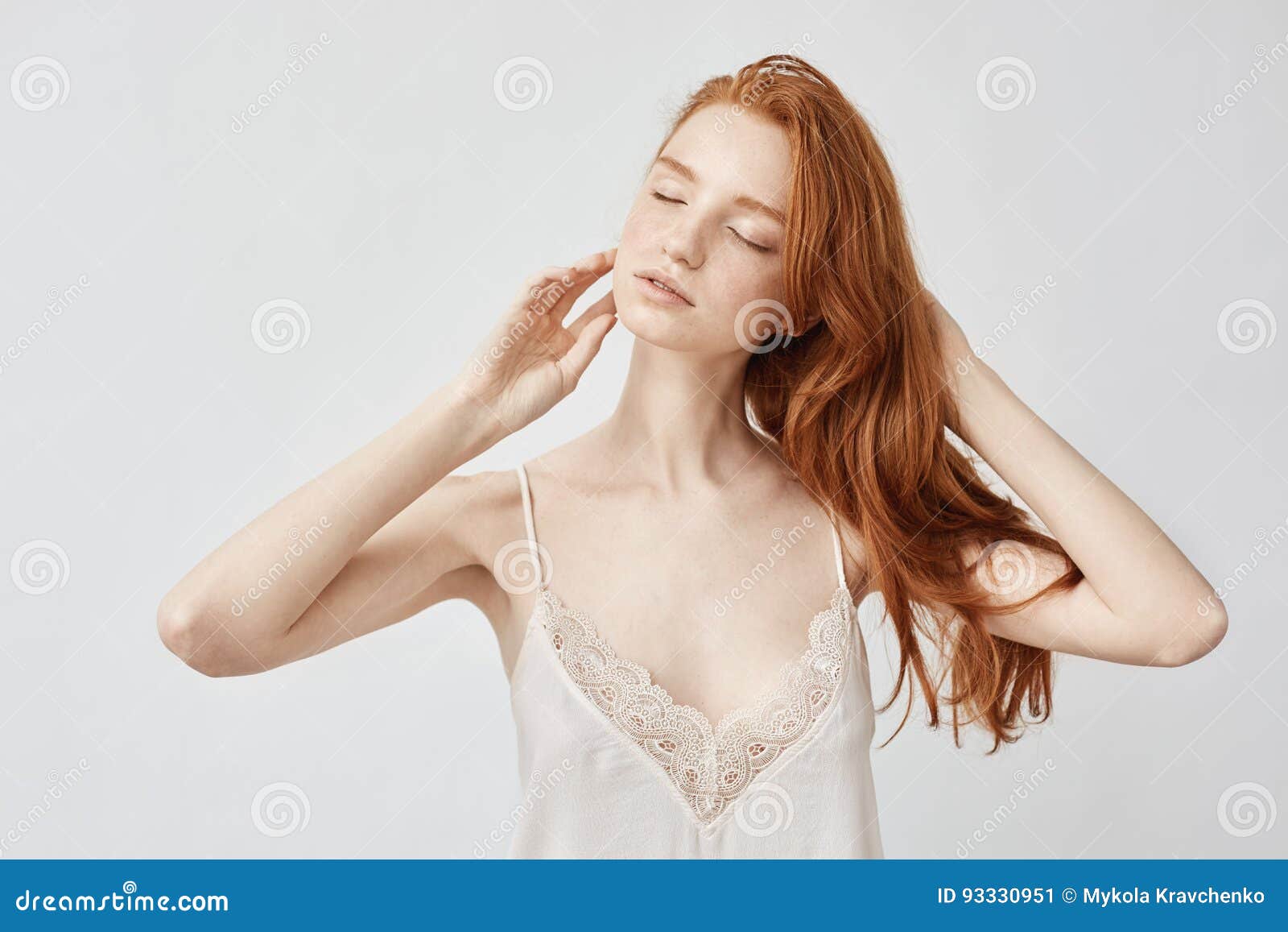 Redhead model nude