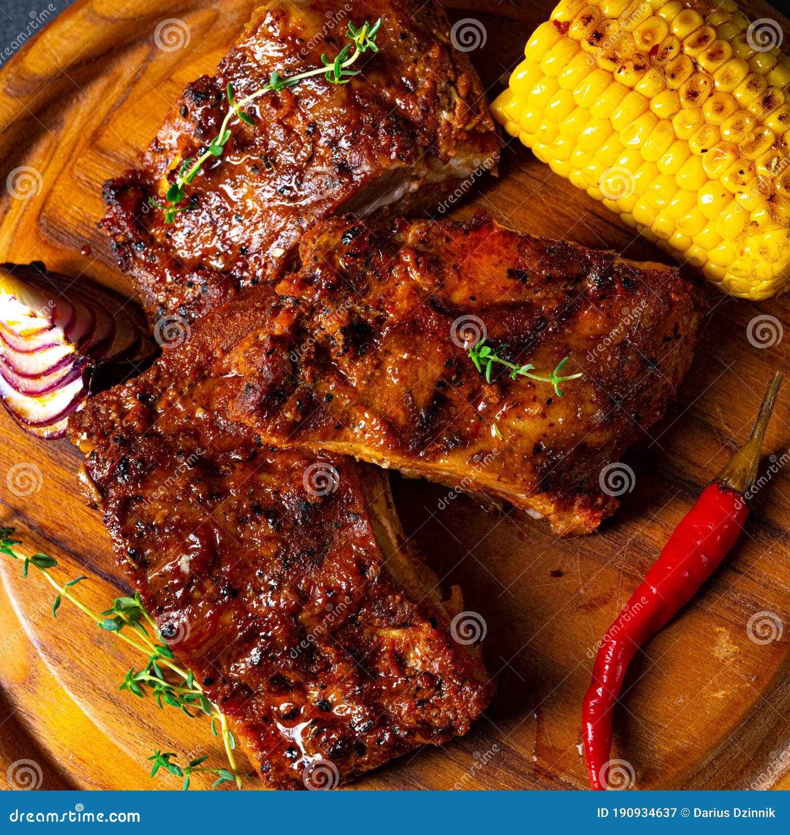 A Tender Spare Ribs from the Grill Stock Image Image of fresh, german