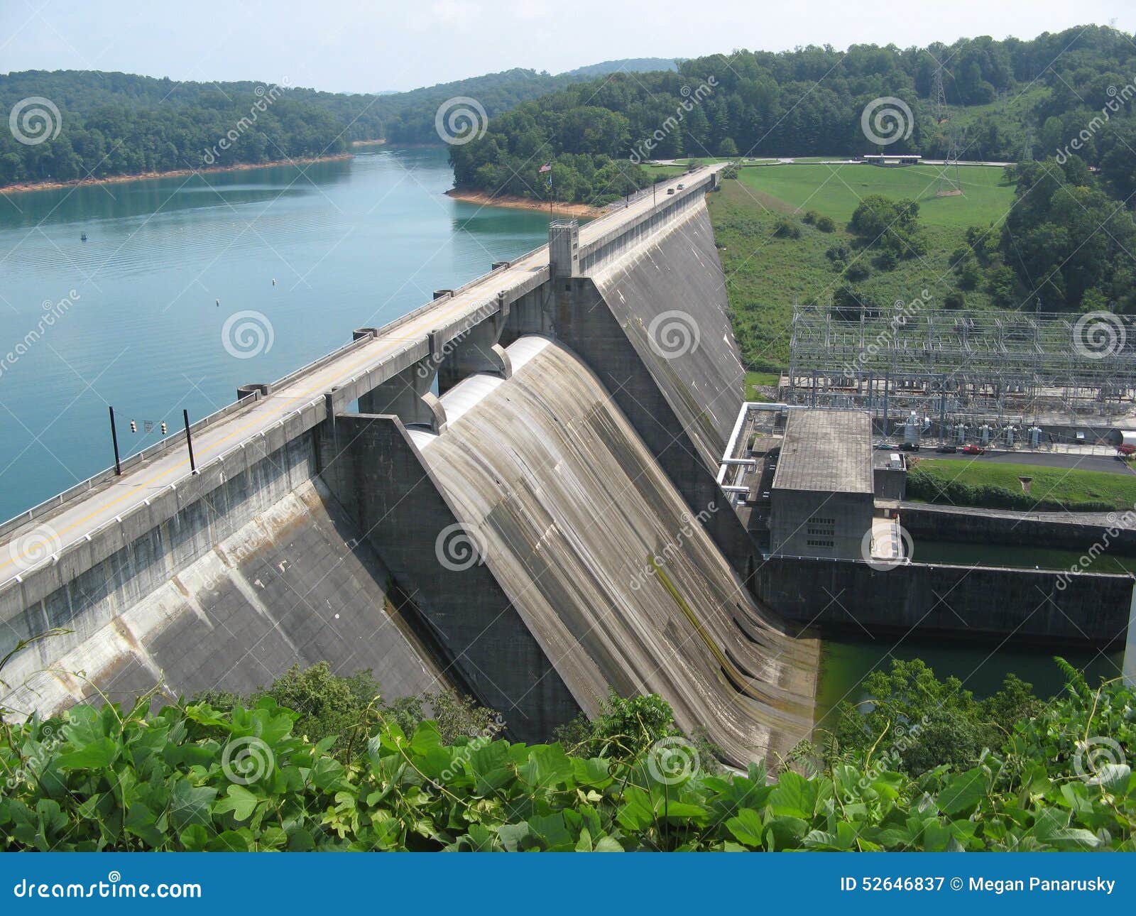 Tennessee Dam stock image. Image of technology, forest 52646837