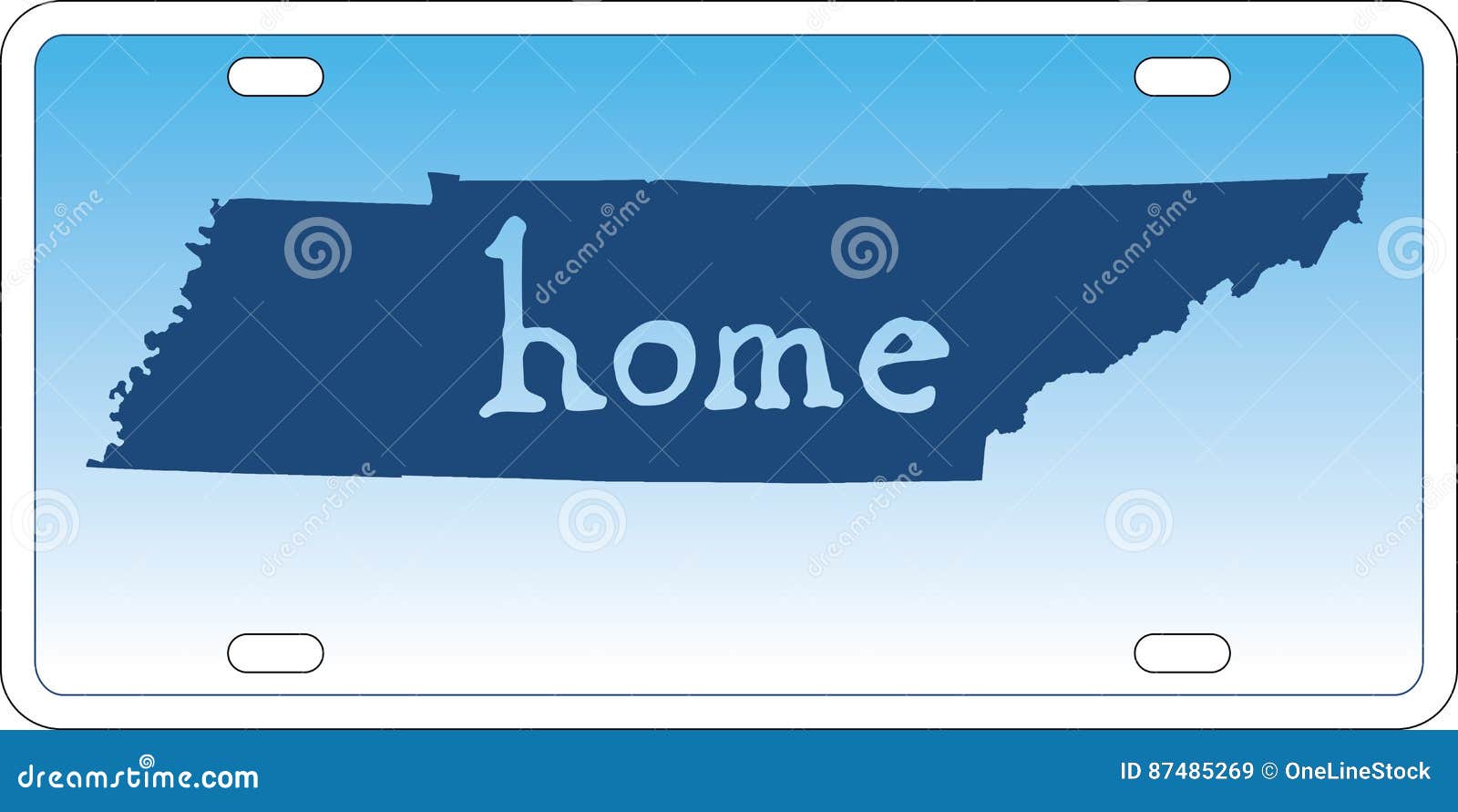 Tennessee State License Plate Vector Stock Vector - Illustration of ...