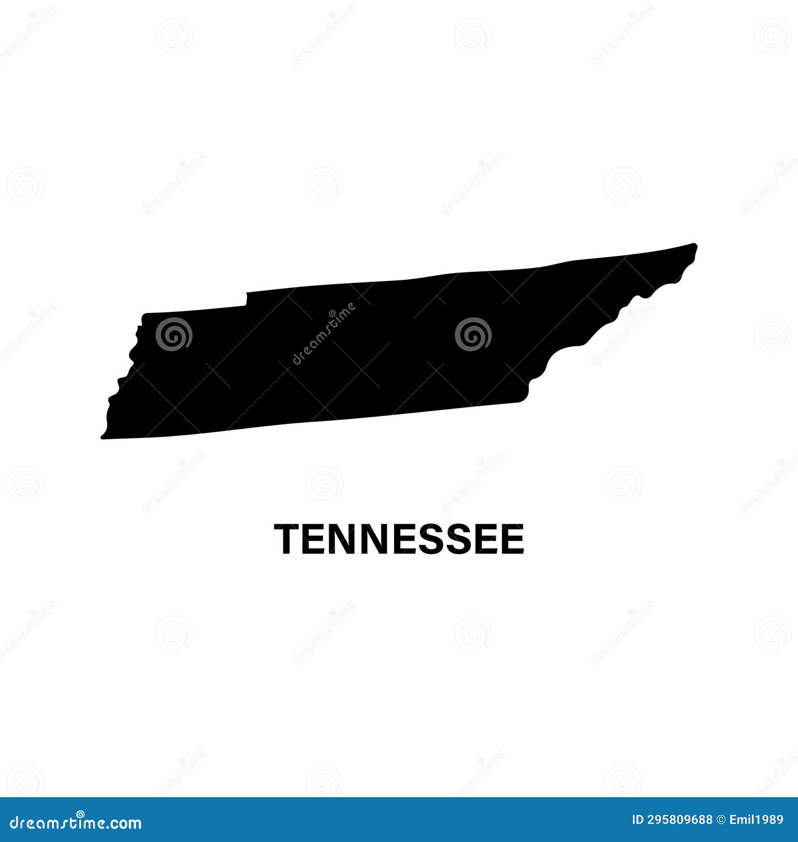 Tennessee State Map Silhouette Icon. Stock Illustration - Illustration of  emblem, symbol: 295809688, image size:1600x1690