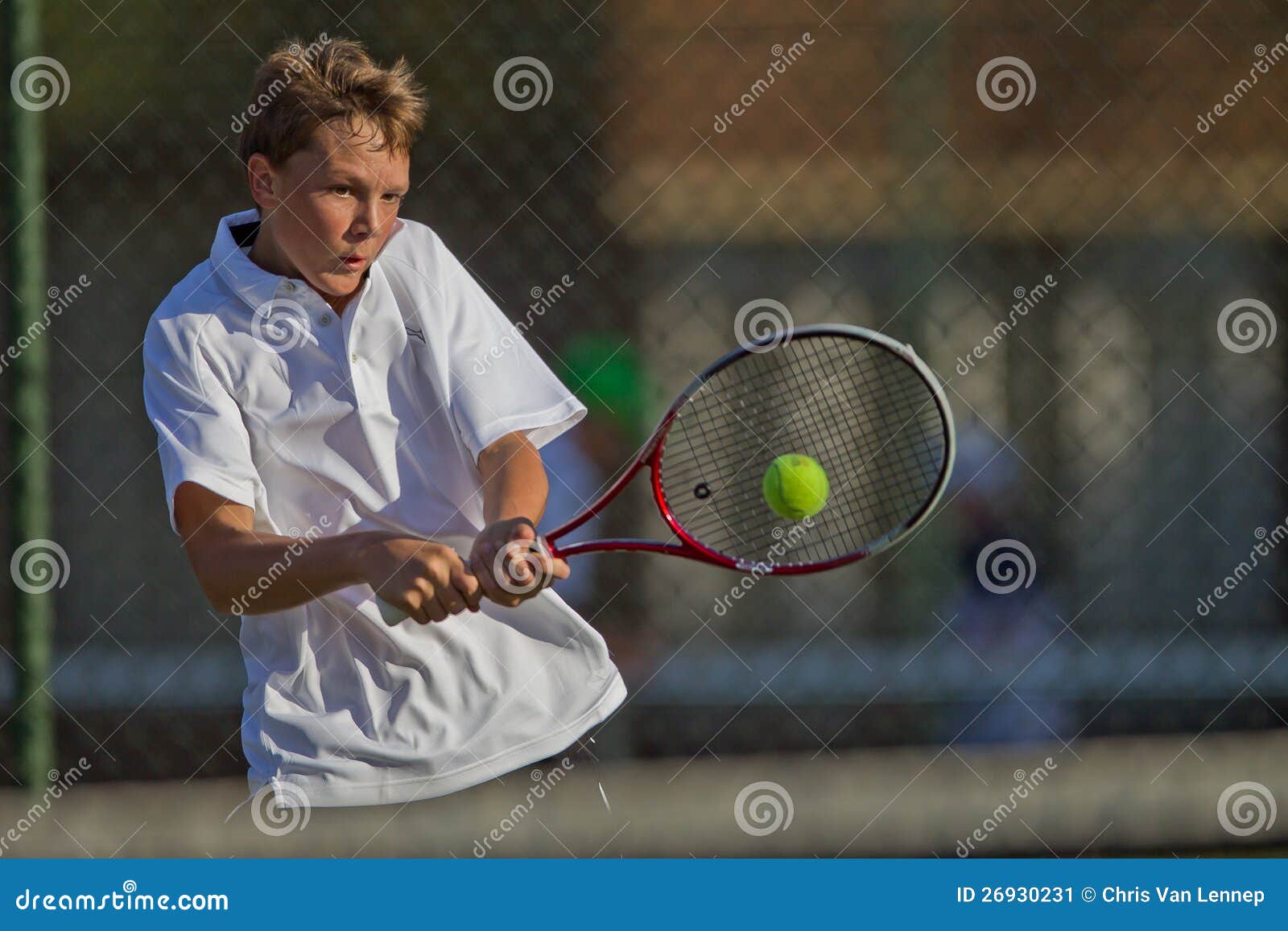 Tennis Player Ball Strike Editorial Photo Image Of Boys