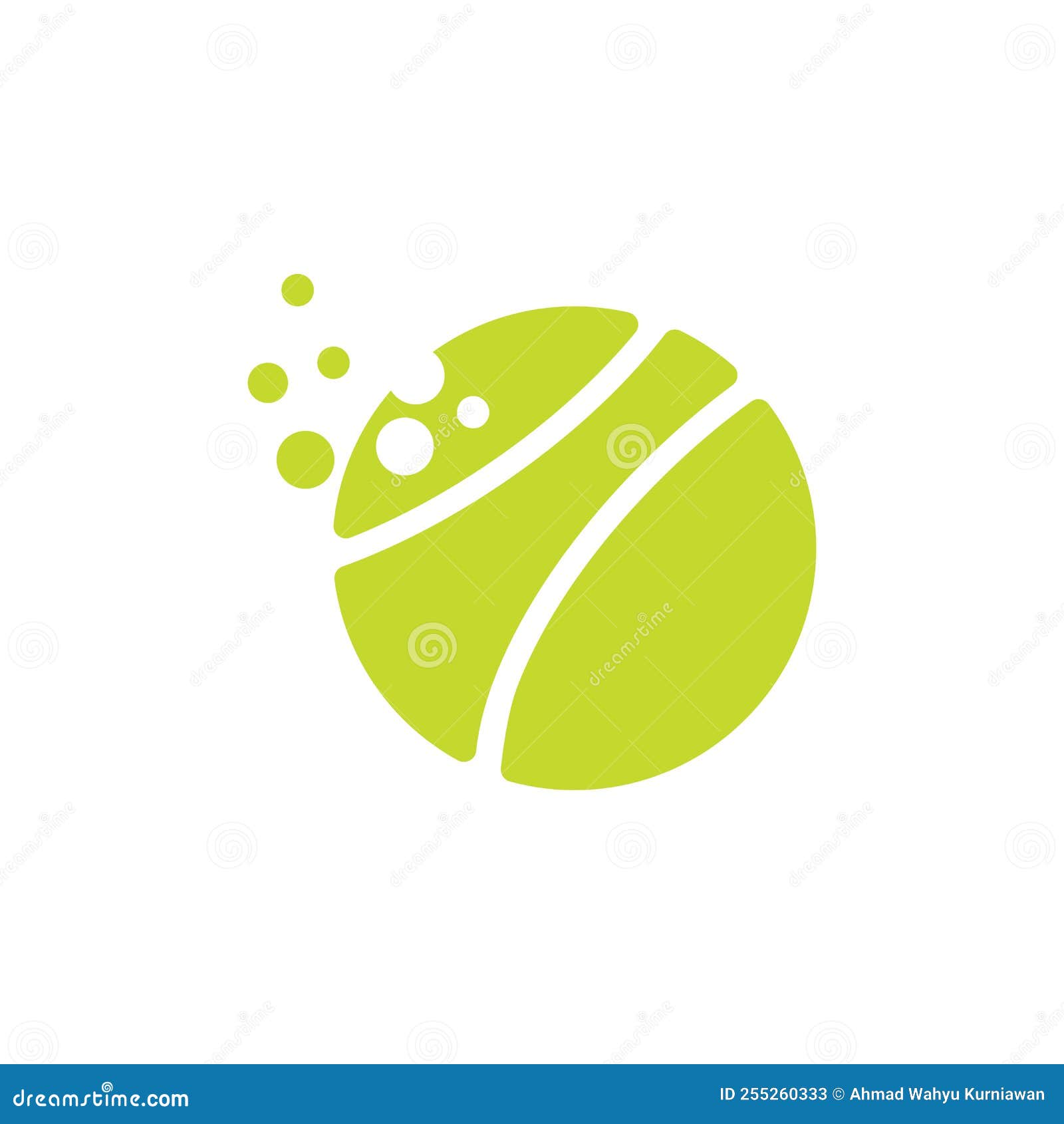 Tennis ball logo vector stock vector. Illustration of graphic 255260333