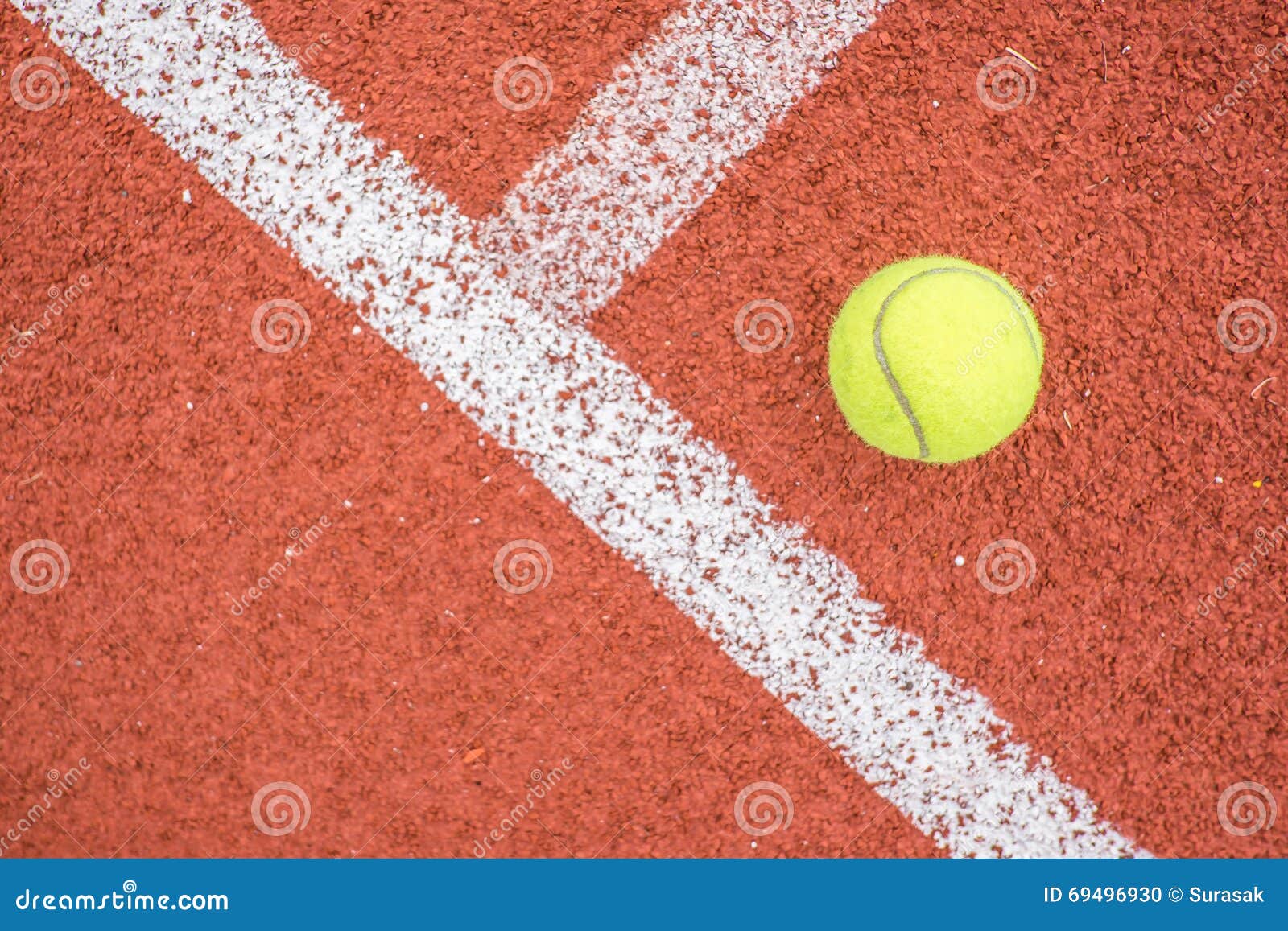 Tennis Ball on Running Track Stock Photo Image of athletics, outdoor