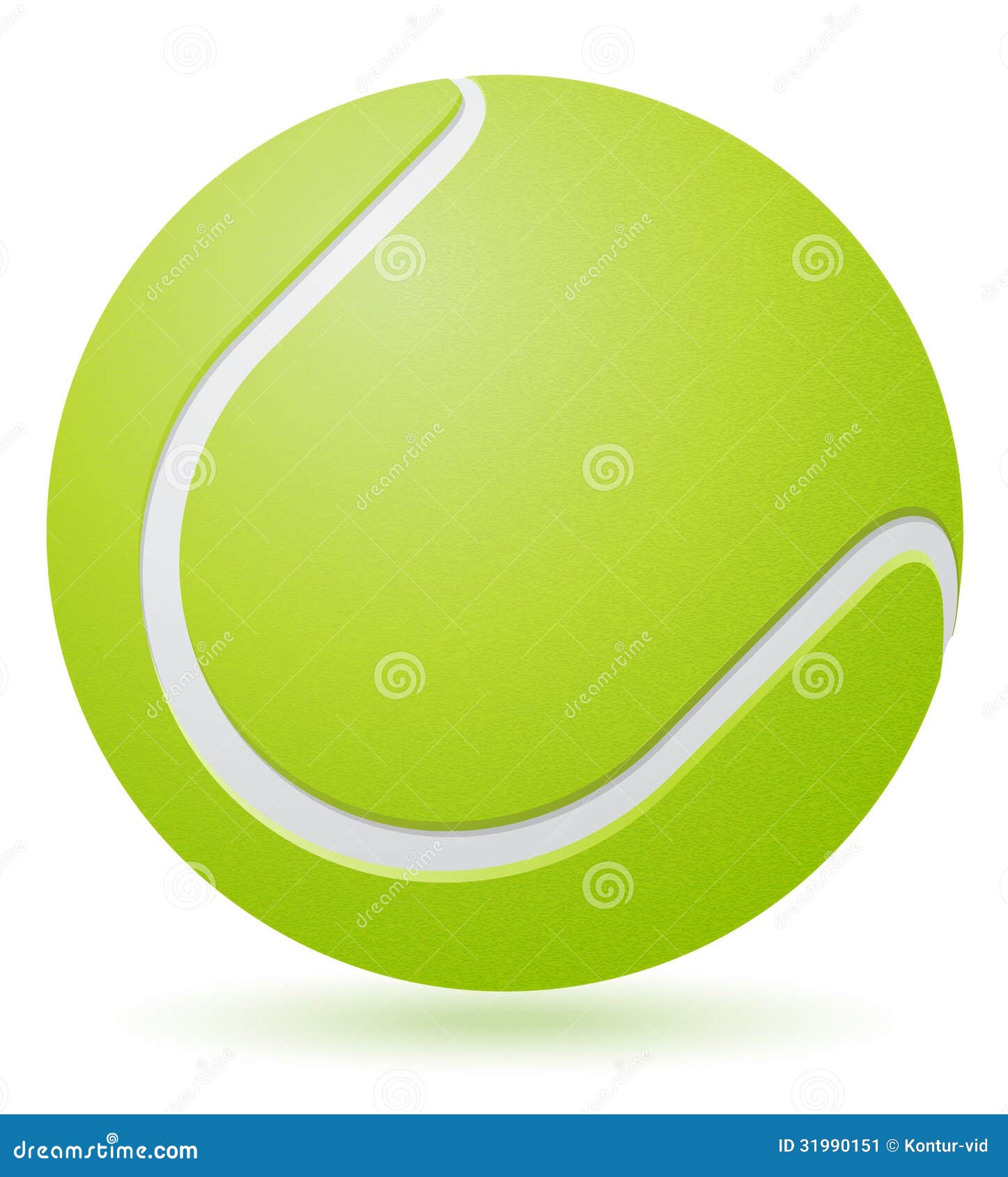 Tennis Ball Vector Illustration Stock Image - Image: 31990151