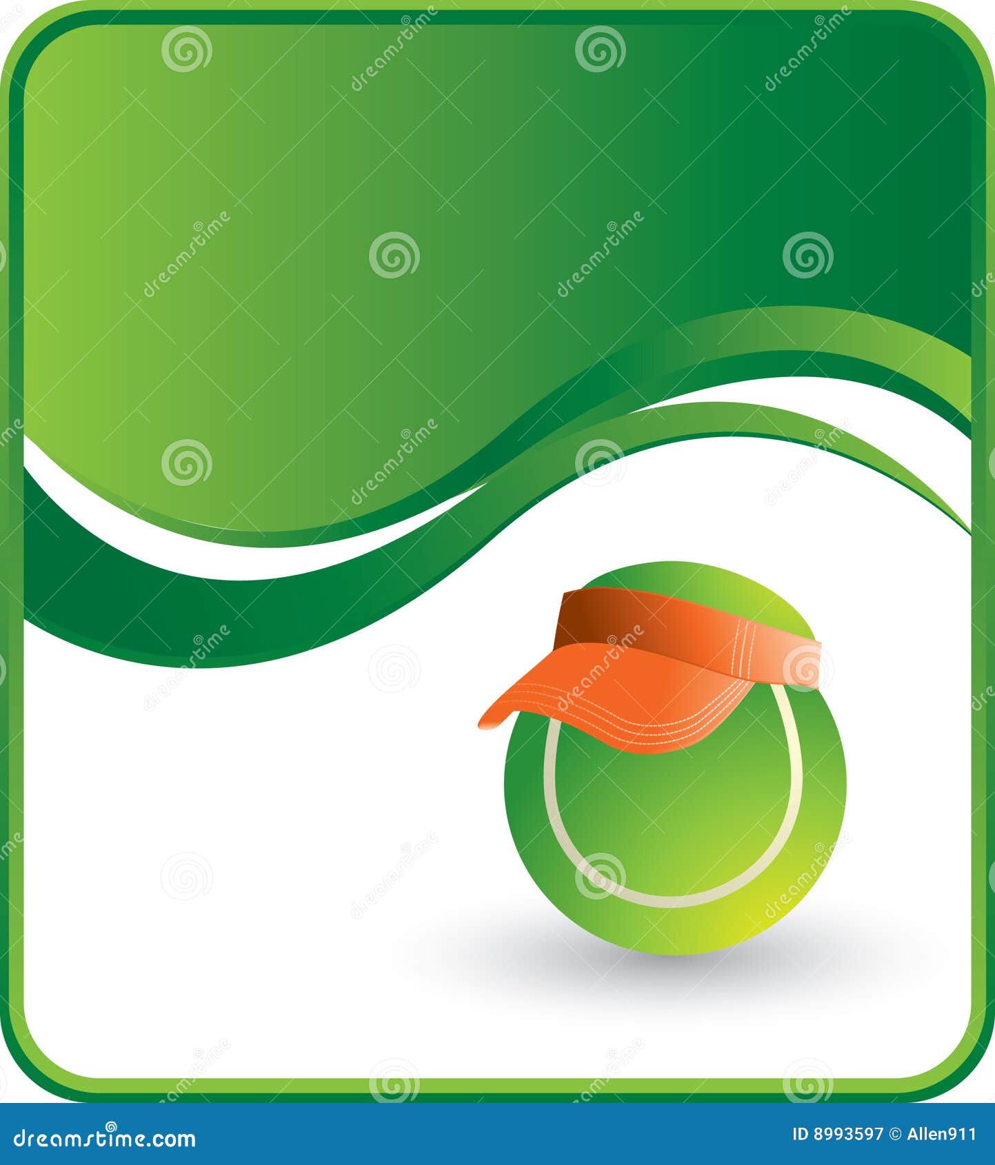 tennis ball with visor