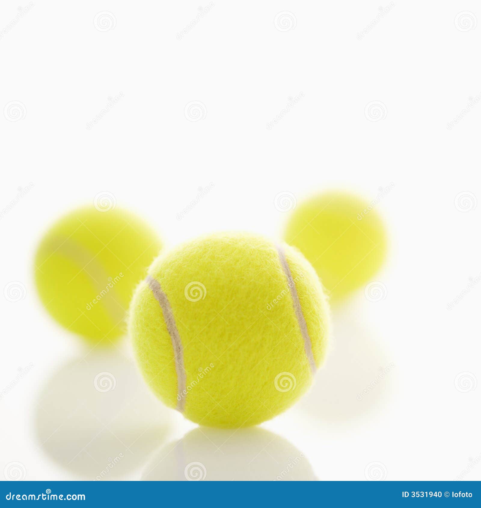 Tennis balls. stock photo. Image of yellow, color, bright 3531940