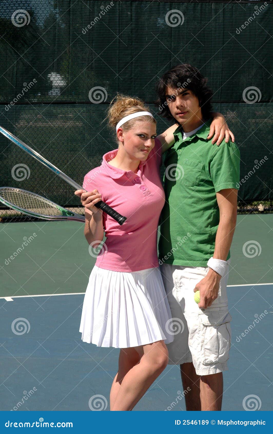 Tennis Couple Royalty Free Stock Images Image 2546189