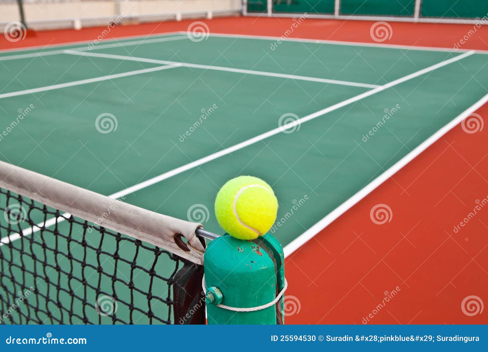 Tennis court with ball stock photo. Image of clay, fitness 25594530