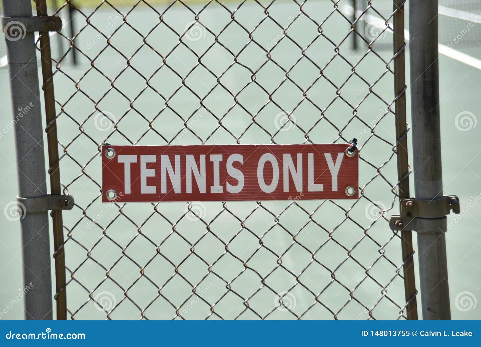 tennis court for singles or doubles play