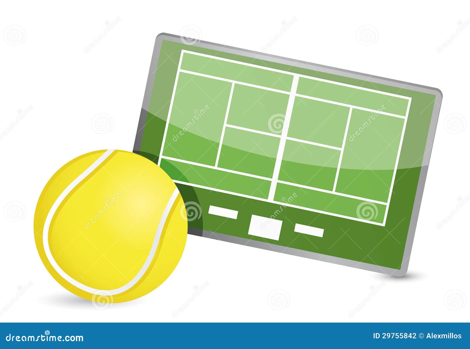 tennis field tactic table, tennis balls