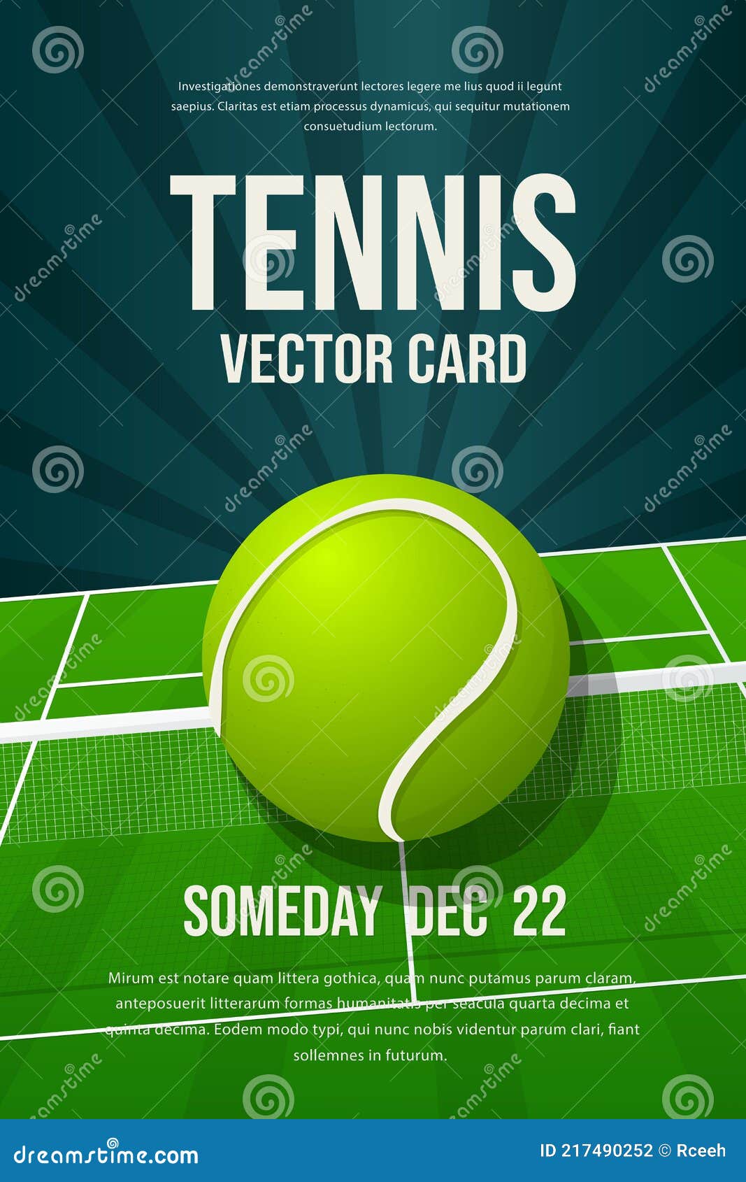 Tennis Flyer, Poster Design Stock Vector - Illustration of match Intended For Tennis Flyer Template Free