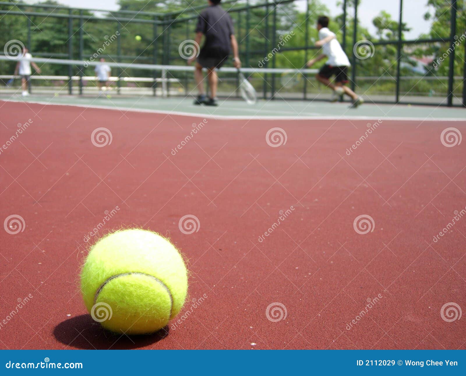 Tennis game and ball stock image. Image of grounds, play 2112029