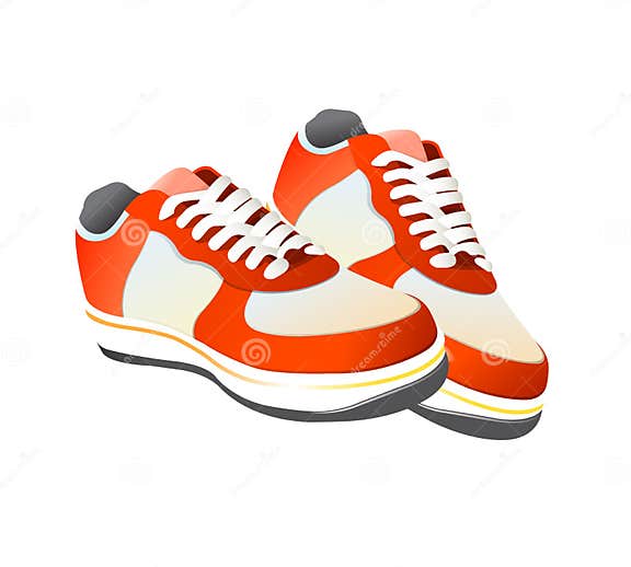 Tennis gym shoes vector stock vector. Illustration of sports - 11062562