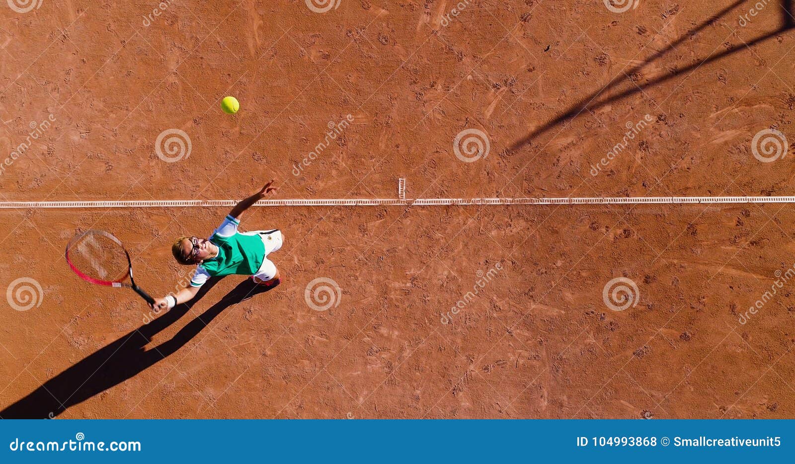 Tennis jonge spelers, luchtmening