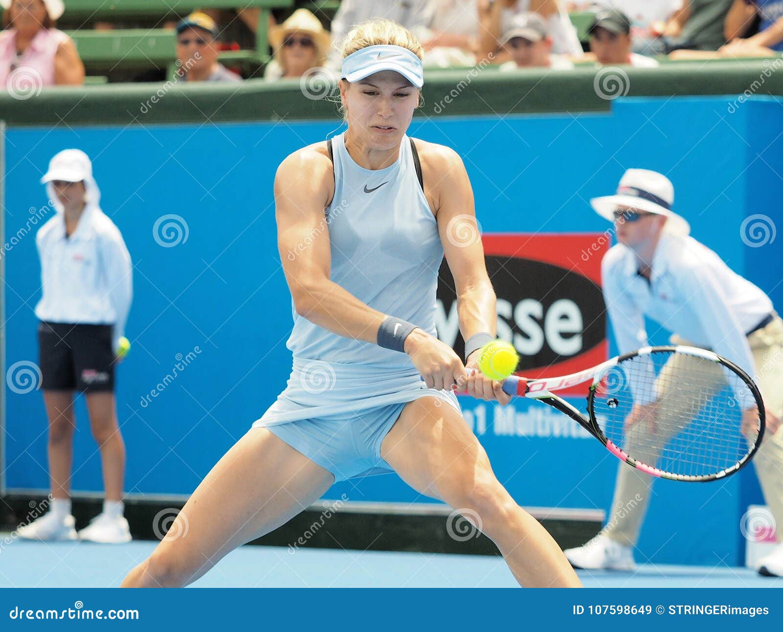 Tennis Player Eugenie Bouchard Preparing for the Australian Open at the  Kooyong Classic Exhibition Tournament Editorial Stock Image - Image of  arena, eugenie: 107598649