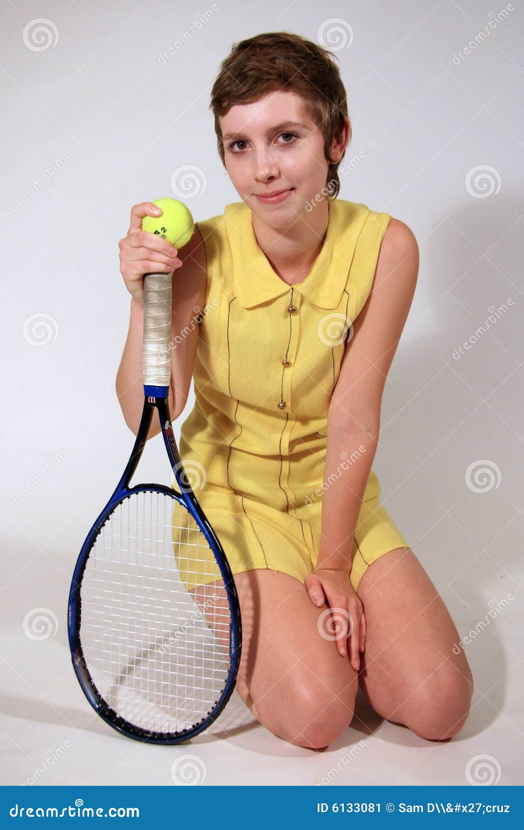 Tennis Player, Retro Style Girl Stock Image Image of excercise, cute