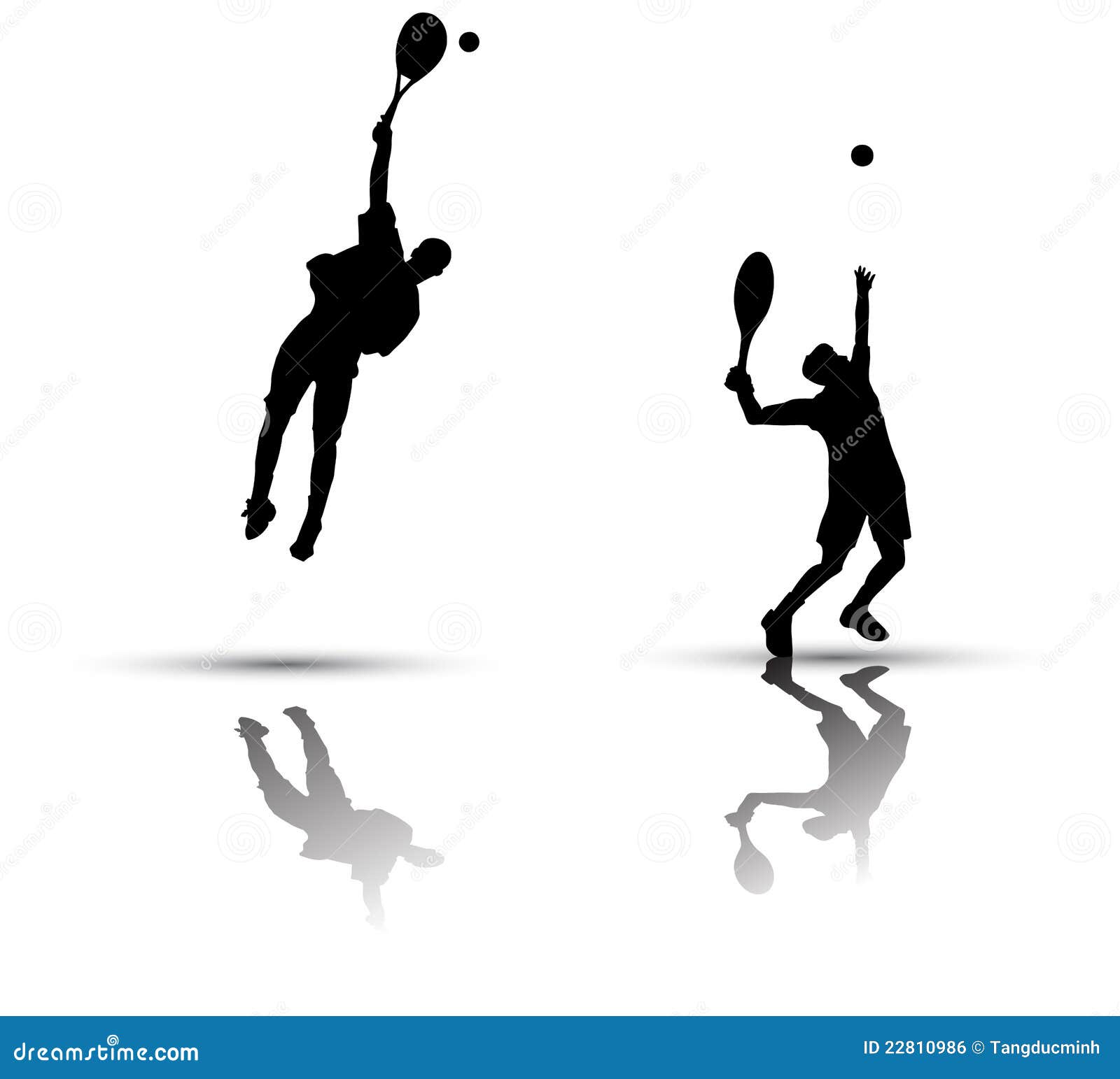 Tennis player silhouette stock vector. Illustration of motion 22810986