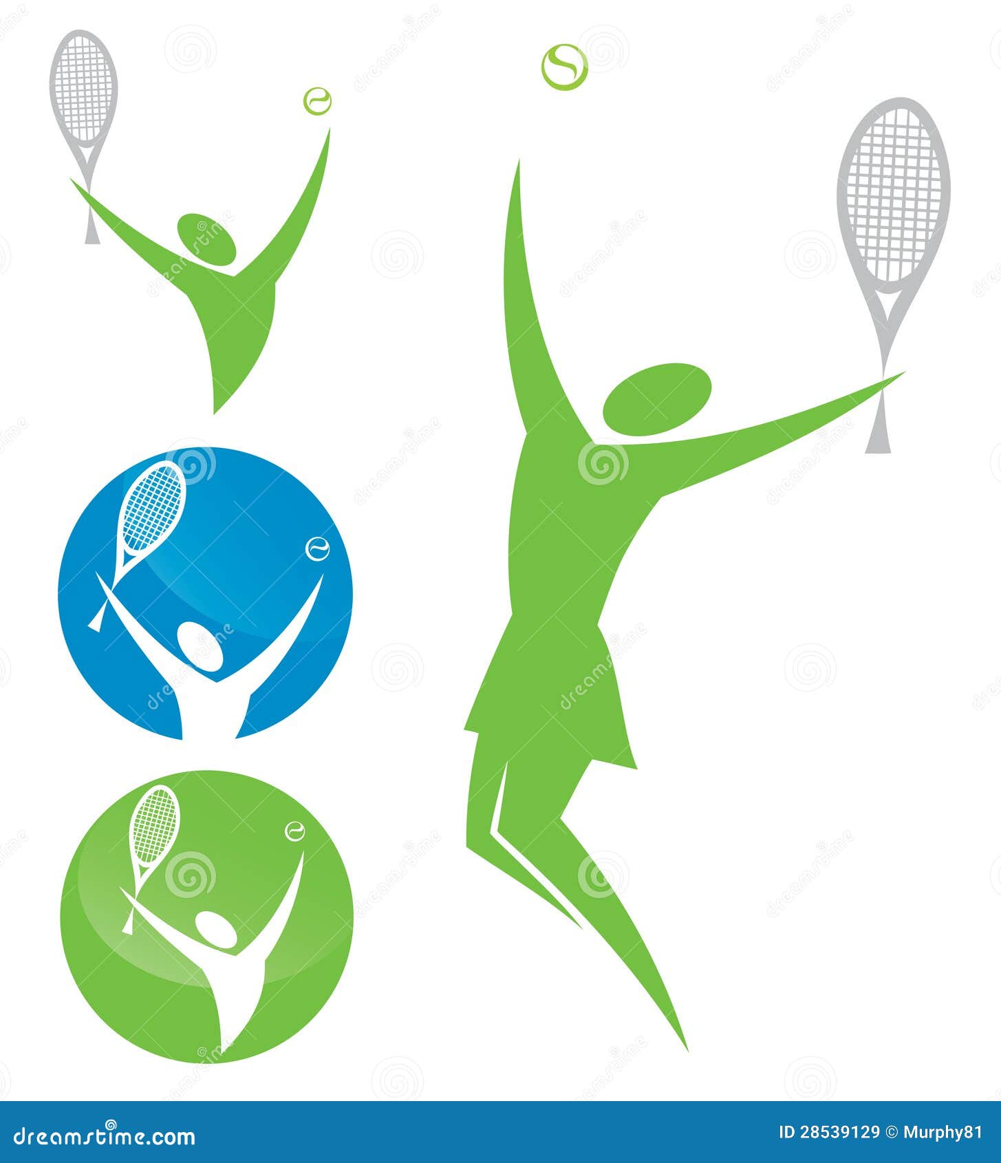 Tennis player symbols stock vector. Illustration of badge 28539129